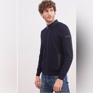 Saint James Navigateur zipped wool cardigan size medium